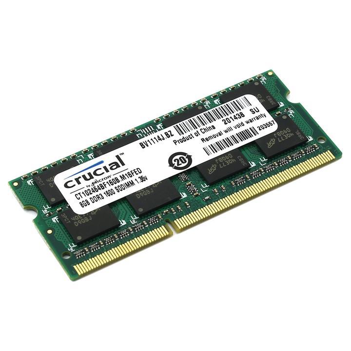 رم لپ تاپ کروشیال DDR3 PC3L 12800S 8GB